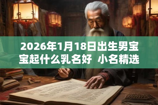 2026年1月18日出生男宝宝起什么乳名好  小名精选集
