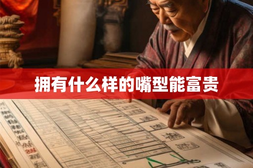 拥有什么样的嘴型能富贵