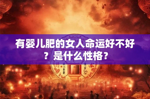 有婴儿肥的女人命运好不好？是什么性格？