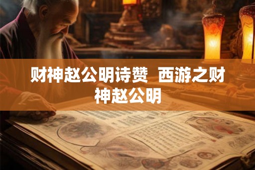 财神赵公明诗赞  西游之财神赵公明