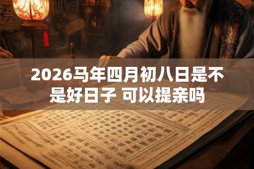 2026马年四月初八日是不是好日子 可以提亲吗 2026马年四月初八日是不是好日子 可以提亲吗