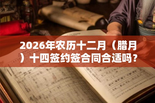 2026年农历十二月（腊月）十四签约签合同合适吗？附腊月签约吉日