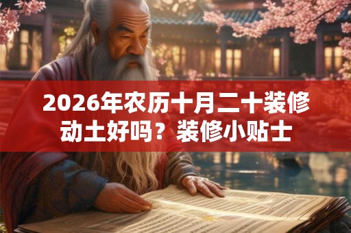 2026年农历十月二十装修动土好吗？装修小贴士