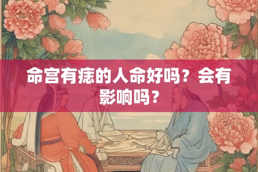命宫有痣的人命好吗？会有影响吗？