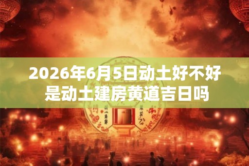 2026年6月5日动土好不好 是动土建房黄道吉日吗