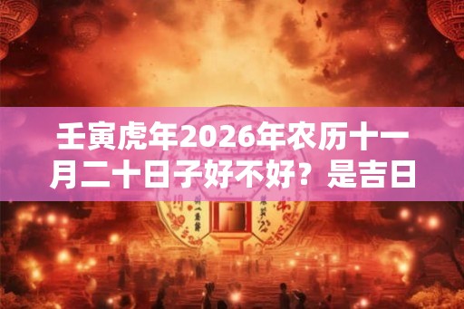 壬寅虎年2026年农历十一月二十日子好不好？是吉日吗？
