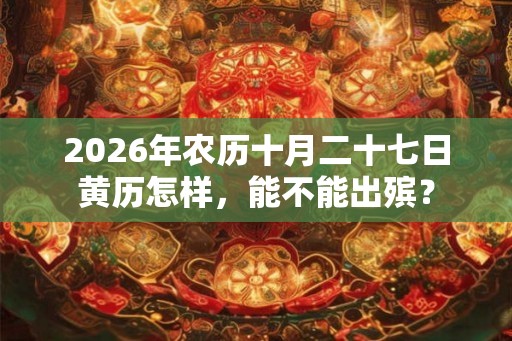 2026年农历十月二十七日黄历怎样，能不能出殡？