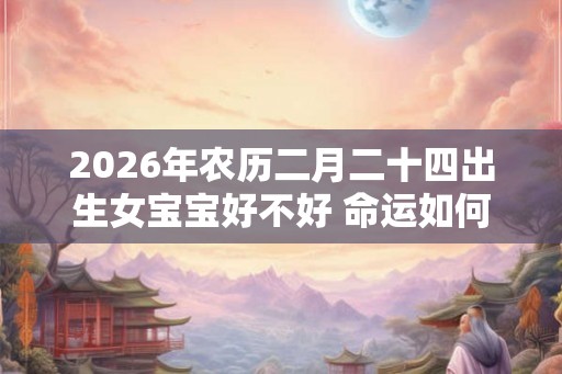 2026年农历二月二十四出生女宝宝好不好 命运如何
