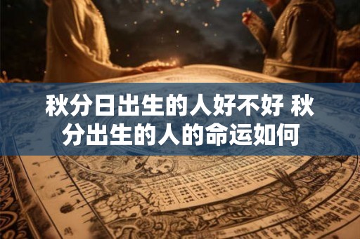 秋分日出生的人好不好 秋分出生的人的命运如何 秋分日出生的人好不好 秋分出生的人的命运如何