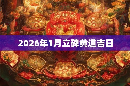 2026年1月立碑黄道吉日
