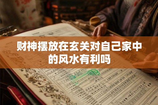 财神摆放在玄关对自己家中的风水有利吗