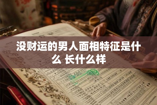 没财运的男人面相特征是什么 长什么样