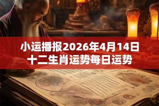 小运播报2026年4月14日十二生肖运势每日运势