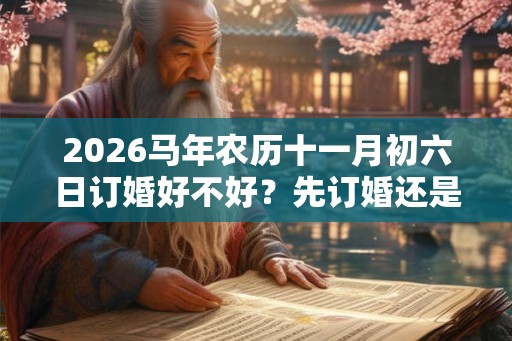 2026马年农历十一月初六日订婚好不好？先订婚还是先结婚