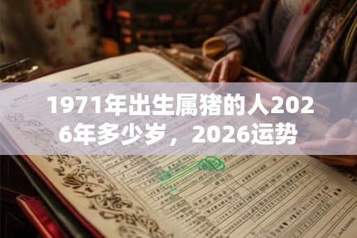 1971年出生属猪的人2026年多少岁,2026运势 1971年出生属猪的人2026年多少岁,2026运势
