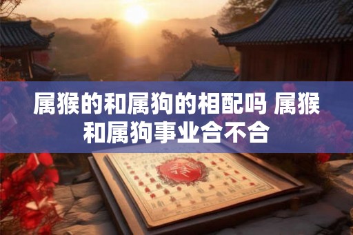 属猴的和属狗的相配吗 属猴和属狗事业合不合