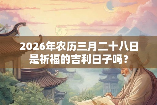 2026年农历三月二十八日是祈福的吉利日子吗？