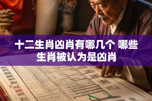十二生肖凶肖有哪几个 哪些生肖被认为是凶肖