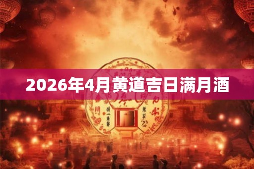 2026年4月黄道吉日满月酒
