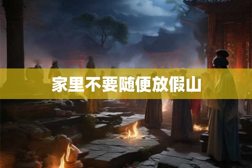 家里不要随便放假山