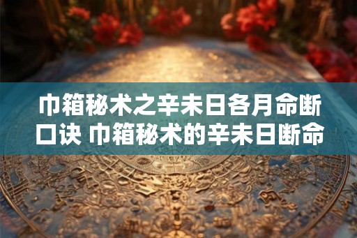 巾箱秘术之辛未日各月命断口诀 巾箱秘术的辛未日断命口诀 巾箱秘术之辛未日各月命断口诀 巾箱秘术的辛未日断命口诀