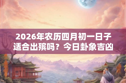 2026年农历四月初一日子适合出殡吗?今日卦象吉凶查询! 2026年农历四月初一日子适合出殡吗?今日卦象吉凶查询!