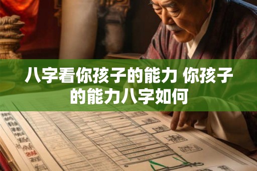 八字看你孩子的能力 你孩子的能力八字如何 八字看你孩子的能力 你孩子的能力八字如何