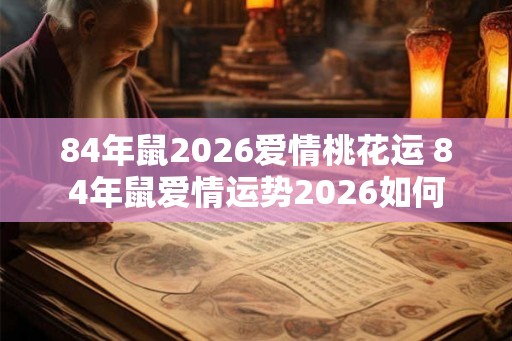 84年鼠2026爱情桃花运 84年鼠爱情运势2026如何 84年鼠2026爱情桃花运 84年鼠爱情运势2026如何