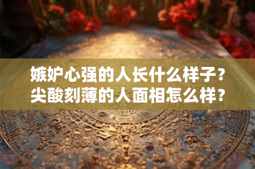 嫉妒心强的人长什么样子?尖酸刻薄的人面相怎么样? 嫉妒心强的人长什么样子?尖酸刻薄的人面相怎么样?