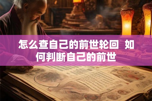 怎么查自己的前世轮回  如何判断自己的前世