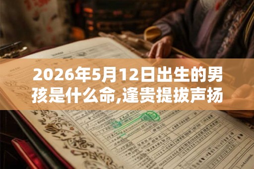 2026年5月12日出生的男孩是什么命,逢贵提拔声扬名震