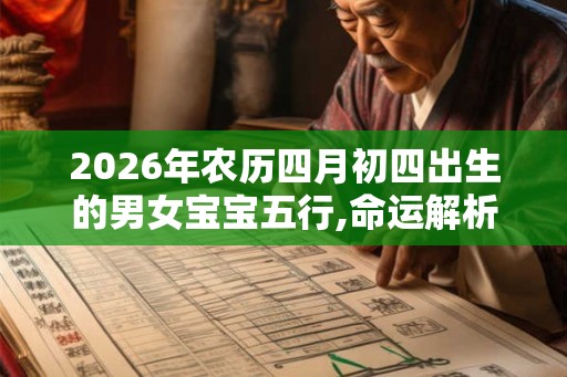 2026年农历四月初四出生的男女宝宝五行,命运解析八字起名