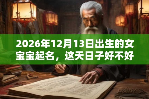 2026年12月13日出生的女宝宝起名，这天日子好不好？