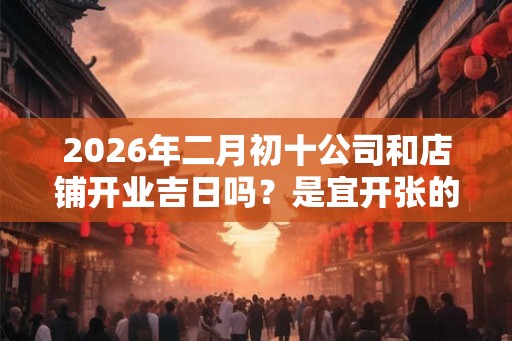 2026年二月初十公司和店铺开业吉日吗？是宜开张的好日子吗？