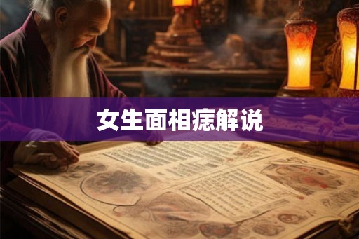女生面相痣解说