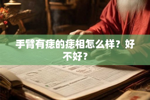 手臂有痣的痣相怎么样？好不好？