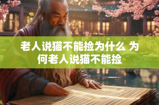 老人说猫不能捡为什么 为何老人说猫不能捡