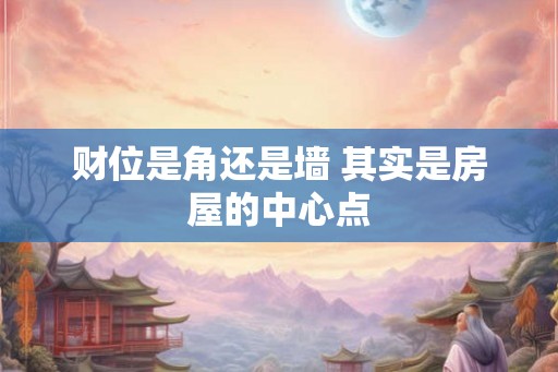 财位是角还是墙 其实是房屋的中心点 财位是角还是墙 其实是房屋的中心点
