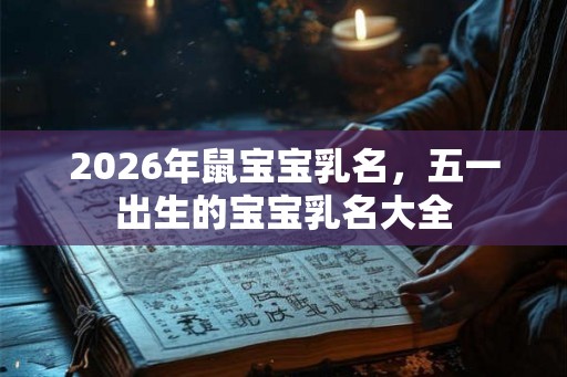 2026年鼠宝宝乳名，五一出生的宝宝乳名大全
