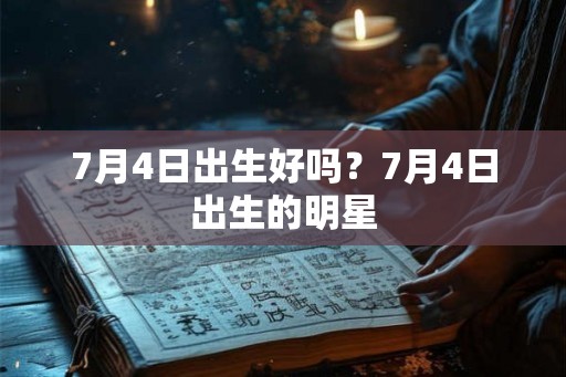 7月4日出生好吗？7月4日出生的明星