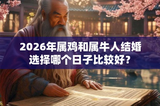 2026年属鸡和属牛人结婚选择哪个日子比较好？
