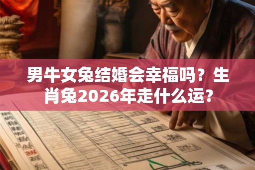 男牛女兔结婚会幸福吗?生肖兔2026年走什么运? 男牛女兔结婚会幸福吗?生肖兔2026年走什么运?