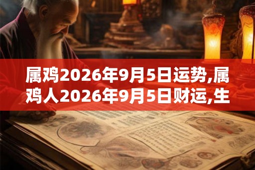 属鸡2026年9月5日运势,属鸡人2026年9月5日财运,生肖鸡2026年9月5日运势 属鸡2026年9月5日运势,属鸡人2026年9月5日财运,生肖鸡2026年9月5日运势