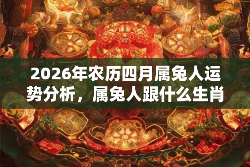 2026年农历四月属兔人运势分析，属兔人跟什么生肖结婚最合适？