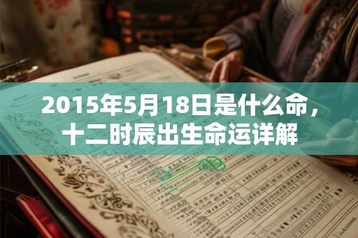 2015年5月18日是什么命，十二时辰出生命运详解