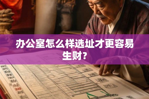 办公室怎么样选址才更容易生财? 办公室怎么样选址才更容易生财?