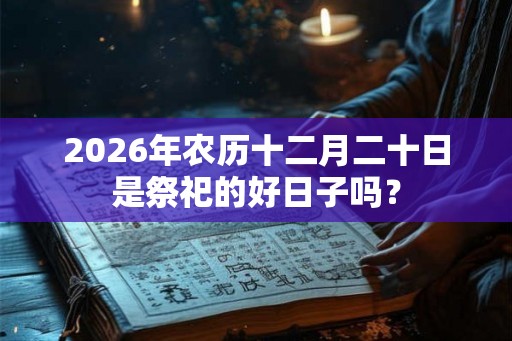 2026年农历十二月二十日是祭祀的好日子吗？