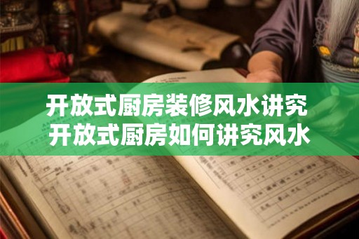 开放式厨房装修风水讲究 开放式厨房如何讲究风水