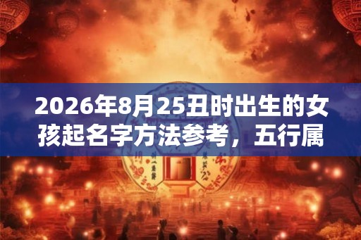 2026年8月25丑时出生的女孩起名字方法参考,五行属什么 2026年8月25丑时出生的女孩起名字方法参考,五行属什么