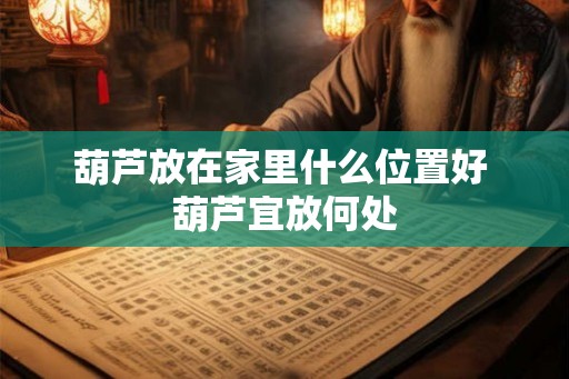 葫芦放在家里什么位置好 葫芦宜放何处 葫芦放在家里什么位置好 葫芦宜放何处